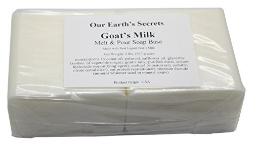 Goats Milk - 2 Lbs Melt and Pour Soap Base - Our Earth's Secrets