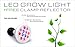 Indoor LED Grow Light Bulbs w/ Clamp Reflector (12W) Efficient Greenhouse Red & Blue Hydroponics Lighting | Produce Healthier Plants, Herbs, Flowers
