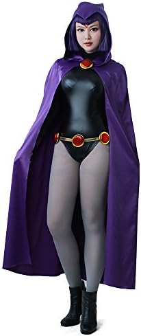 miccostumes Women's Rachel Purple Cloak Black Jumpsuit Cosplay Costume