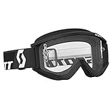 SCOTT Recoil XI Adult Motocross MX UTV ATV Goggle Black Anti-Fog Clear Lens