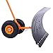 Ohuhu Adjustable Wheeled Snow Shovel Pusher, Rolling Snow Plow Shovels Snow Removal Tool