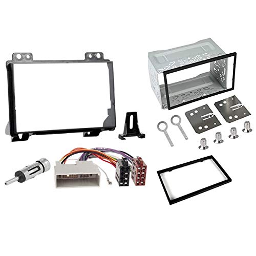 Sound-way - 2 DIN in dash car stereo adapter mounting fascia kit compatible with Ford Fiesta/Fusion 2002-2005 - 2D-fusion