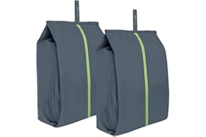 ECO RIGHT Ecoright Shoe Bags for Travel, 100% Recycled Water-Resistant Zipper Pouch Bags, Shoe Bags for Storage, Travel Essentials for Men & Women