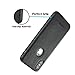 iPhone X Case, iPhone 10 Case, Obaska Leather Thin Slim Fit Cover Flexible Soft Shell [Support Wireless Charging] [Anti Scratch] [Shockproof] for Apple iPhone X / iPhone 10 - Black