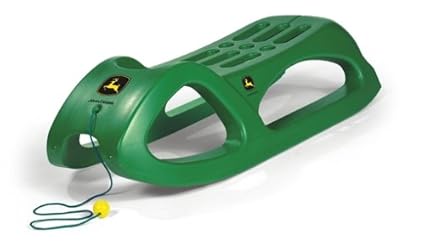 Rolly Toys rollySnow Cruiser John Deere (für Kinder ab3 Jahren, Stahlschienen, mit Zugschnur, stabile Bauform) 200160