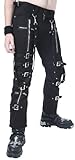 Dead Threads Men's Buckle Zips Chains Straps Cyber Goth Rave Trousers