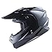 1Storm Adult Motocross Helmet BMX MX ATV Dirt Bike Four Wheeler Quad Motorcycle Full Face Helmet Racing Style: HF801 Glossy Black
