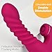 G-Spot Clitoris Vibrators Stimulation Clitoral Vibrators Treediride Nipple Anal Vagina Massager with Heating Sucking Function and 7 Vibrations Realistic Ribbit Vibrator Dildo Sex Toy for Women