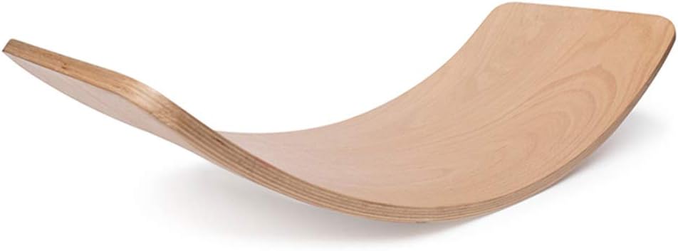 Wumudidi Montessori Curvy Standard Balance Board,Wooden Balance Board Waldorf Kinderboard - Children's Balance Toy