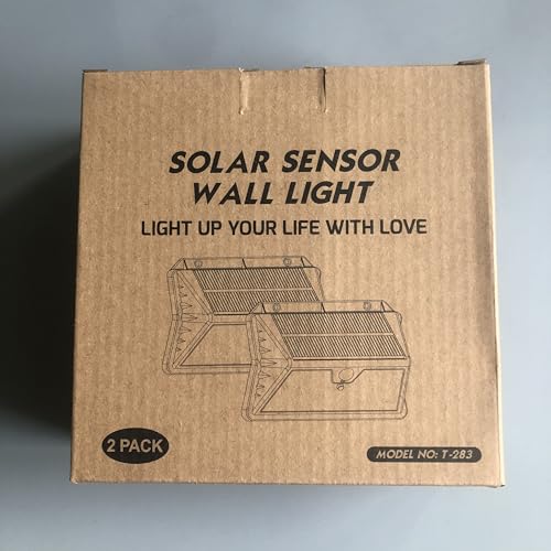OUILA Solar Outdoor Light, 3 Modes Spotlight with Detector, 185 LED Solar Spotlight IP65 Waterproof Light for Garden, Garage, Patio, (2-Pack)