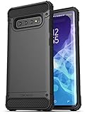 Encased Heavy Duty Galaxy S10 Plus Case (2019 Scorpio Series) Military Grade Rugged Phone Protection Cover (for Samsung Galaxy S10+) Black