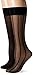 Nine West Women's Geometric 6ppk 20d Trouser Sock, Black, 9-11