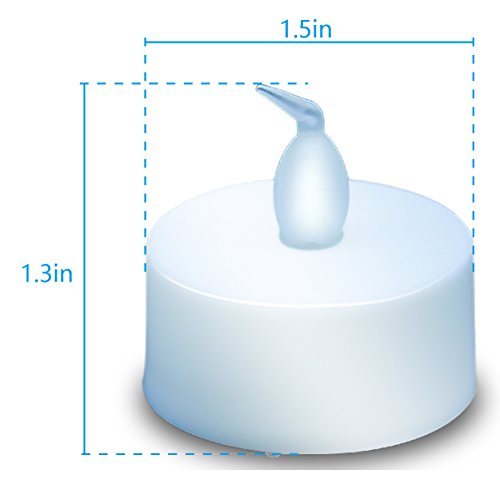 Flameless LED Candles,ANKO Realistic Flickering Effect Tea Light, Long Lasting Battery and Warm Light for Seasonal Decorations, Parties, Celebrations, Special Events and More. (PACK OF 48)