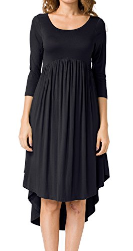 Lilbetter women s 3/4 sleeve casual loose t-shirt dress…