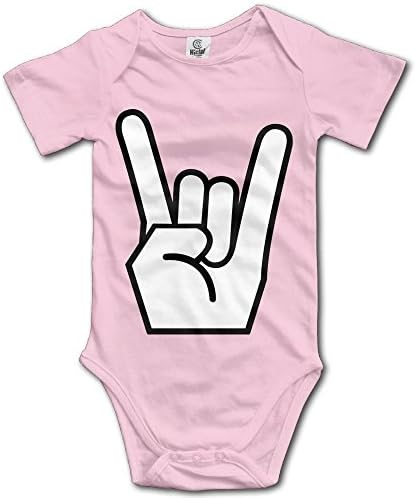Hi Alice Rock'n'Roll Jumpsuits Infant Boys Girls Onesies Short Sleeve Onesie