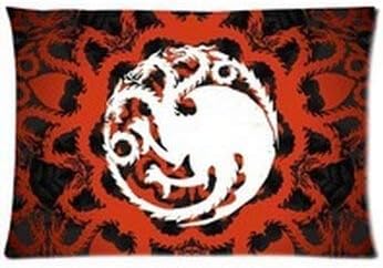 LOOKiigre Custom Soft-Home Decoration Game of Thrones Background Zippered Case Cover 20"x30" (Twin Sides)