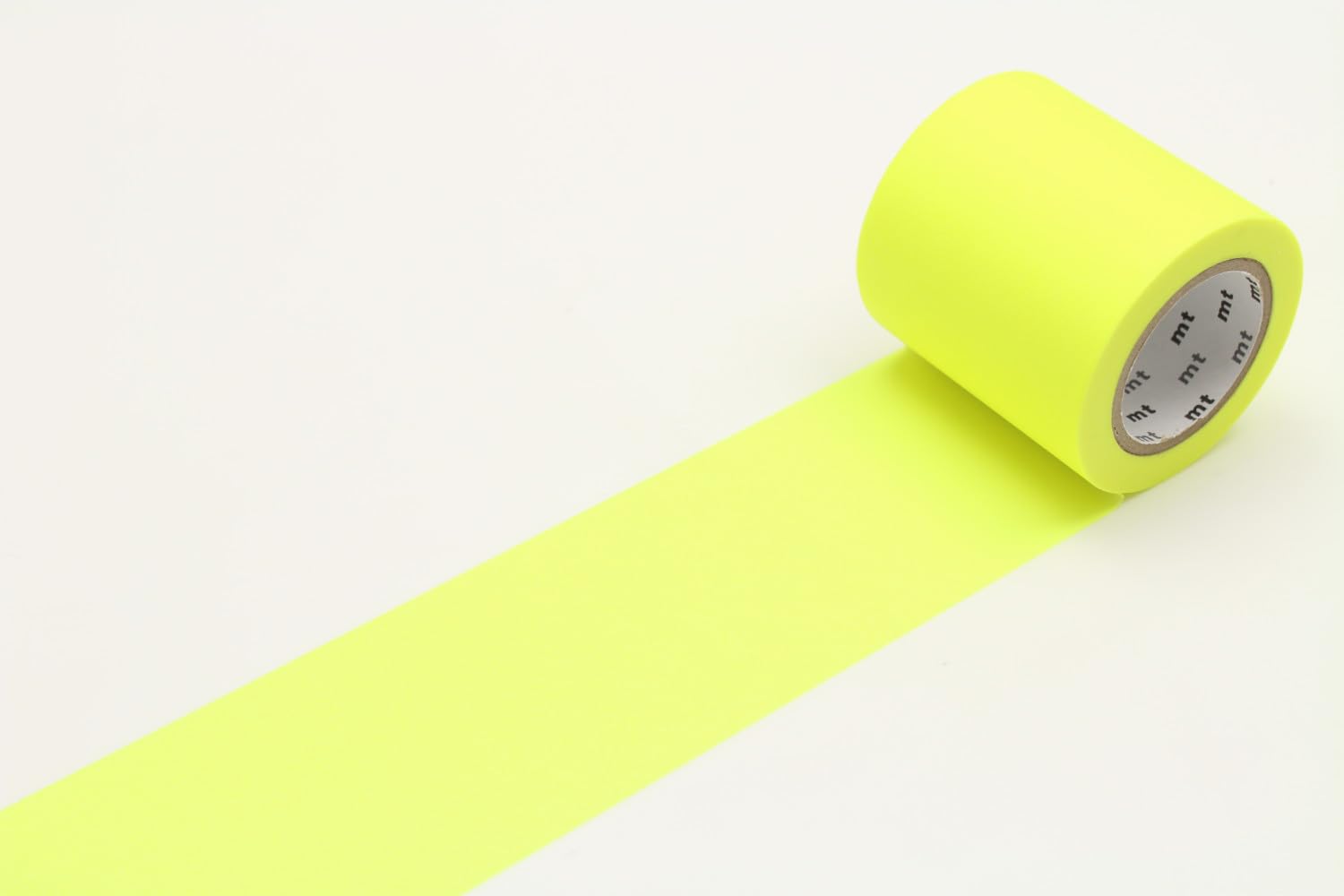 MT Masking Tape Adhesive Tape to decorate any surface. Indoor, Fluorescent Yellow, Small