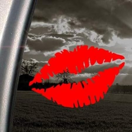 Bouche Rouge A Levres De Femme Sexy En Vinyle Autocollant De Voiture Rouge Amazon Fr Auto Et Moto