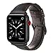 OUHENG Compatible with Apple Watch Band 38mm 40mm, Genuine Leather Band Replacement Compatible with Apple Watch Series 6 5 4 3 2 1 SE 38mm 40mm, Dark Brown