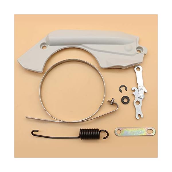 MQEIANG Bremsbandabdeckung Federkit für Stihl MS180 MS170 018 017 MS 180 170 Kettensäge Ersatzteile 11300211100/11231605400