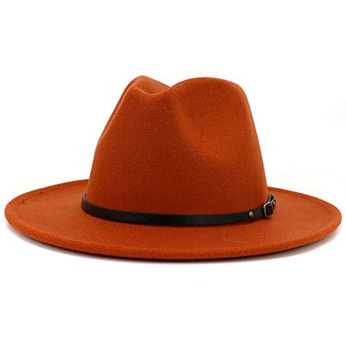 Lisianthus Women Belt Buckle Fedora Hat 