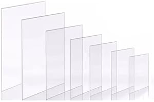 Clear Polycarbonate Sheet (36” x 48”, 1/4" Thick) Tougher than Acrylic: Window Replacement, Greenhouse Panels, Skylight, DIY 
