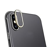 SHL 9H Hardness Back Camera Lens Tempered Glass Film Protector Cover For iPhone XS Max 6.5 inch (Gold)