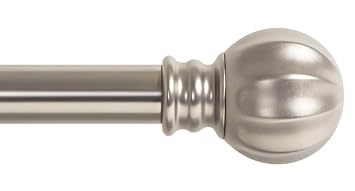 Amazon Com Ivilon Curtain Rod With Ball Finials 1 Inch Pole 72