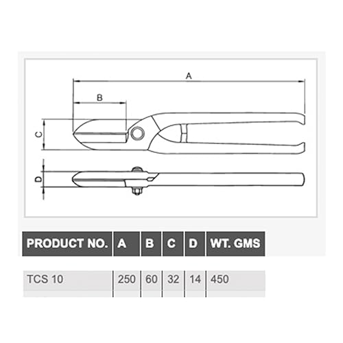 Taparia TCS10 Metal Cutter (Pack of 1), Multicolour 2
