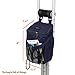 Crutches Bag Pouch Crutch Storage Pocket Caddy Carry On Tote for Broken Leg Medical Underarm Crutches Accessories Bag - Ergonomic, Orthopedic, Lightweight (Navy Blue)