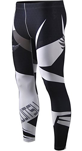 Zipravs MMA Bjj Compression Tight Pants Long Pants Running Baselayer For Unisex