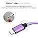Samsung Galaxy S8 Charger, Benicabe (2-Pack 6FT) USB Type C Fast Charging Cable Nylon Braided Cord for Samsung S10, S9 S9 Plus Note 8, Pixel 2, LG V20 (6FT 2-Pack, Ultra Purple)