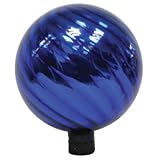 Very Cool Stuff VCS Glass Gazing Globe with Blue Swirl, 10-Inch