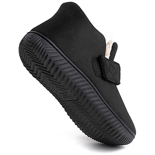 Zizor Mens Slipper, Velcro House Shoes for Diabetic, Men Gifts, My