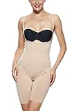 Khaya Women's Shapewear Firm Control Full Body Shaper Mid-Thigh Bodysuits
