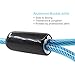 BAAPET 5 Feet Chew Proof Dog Leash with Coated Steel Cable and Soft Padded Handle Dog Leashes for Small, Medium and Large Dogs (Blue)