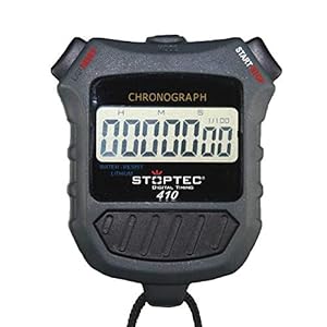 Stoptec Stopwatch 410 – digitale professionele stopwatch met drukpuntmechanisme | eenvoudige vervanging van de batterij…