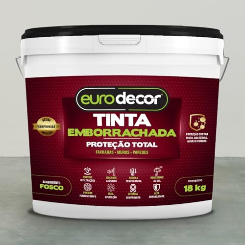 Super Tinta Emborrachada 18kg Contra Infiltrações Fissuras Acabamento Fosco (Areia)