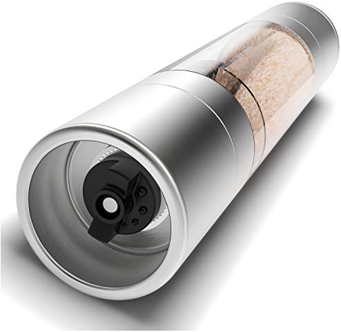 Salt and pepper grinder set. Salt pepper Mill comes with stainless steel - clear acrylic body and Twist easy grinders. Enjoy the flavor of your favorite food recipes with this great kitchen utensil.