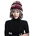 URSFUR Women's Rex Rabbit Fur Hats Winter Ear Cap Flexible Multicolor