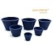 Soccerene Filter Adapter Cones Set, Buchner Funnel Flask Adapter Set, Tapered Collar Blue, Pack of 6
