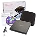 Pioneer BDR-XD05B Blu-Ray Player & Burner - 6X Slim External BDXL, BD, DVD & CD Drive for Windows & Mac with 3.0 USB - Write & Read on Laptop or Desktop, Includes CyberLink Media Suite 10 & case