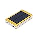 Gold 80000mAh Dual USB Portable Solar Battery Charger Power Bank For Cell Phone