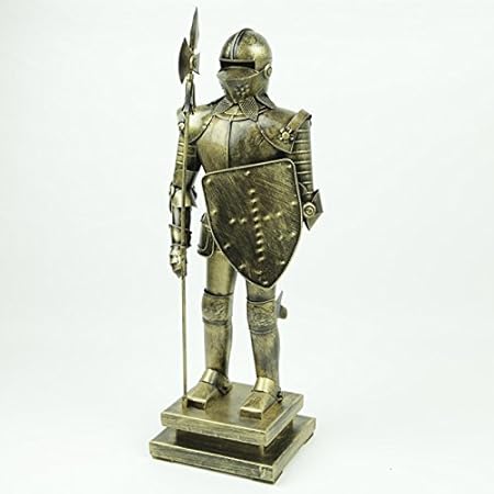 Amazon インテリア雑貨 中世ヨーロッパ 騎士 甲冑 鎧 1 4スケール 槍ver プラモデル 通販