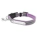 Mogoko Personalized Breakaway Cat Collar, Reflective Customized Kitten Pet Collar with Engraved ID Name Plate and Bell(Purple) 7.8