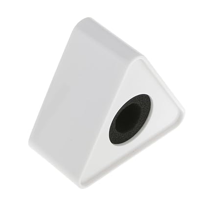 Generic ABS Injection Molding Triangular Microphone Station Logo -White