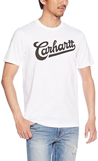 Amazon カーハート Tシャツ I 17s メンズ White Black Eu M 日本サイズl相当 Tシャツ カットソー 通販