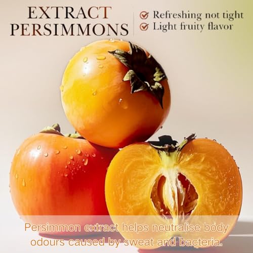 LBOYLOVE® Persimmon Extract Odor-Eliminating Soap – Aging-Related Smell Targeted Bath Bar, Deep Cleansing Purifying Formula for Body, Feet & Underarms (2pcs)