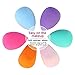 Makeup Sponges, ESARORA 6 Pieces (3+3) Foundation Blending Sponges Flawless Makeup Blender for Liquid Creams and Powders - Multi Color and Saving Money Makeup Sponges