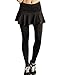 Skirted Leggings - Women's Running Skirts Casual Gym Tennis Skort with Leggings